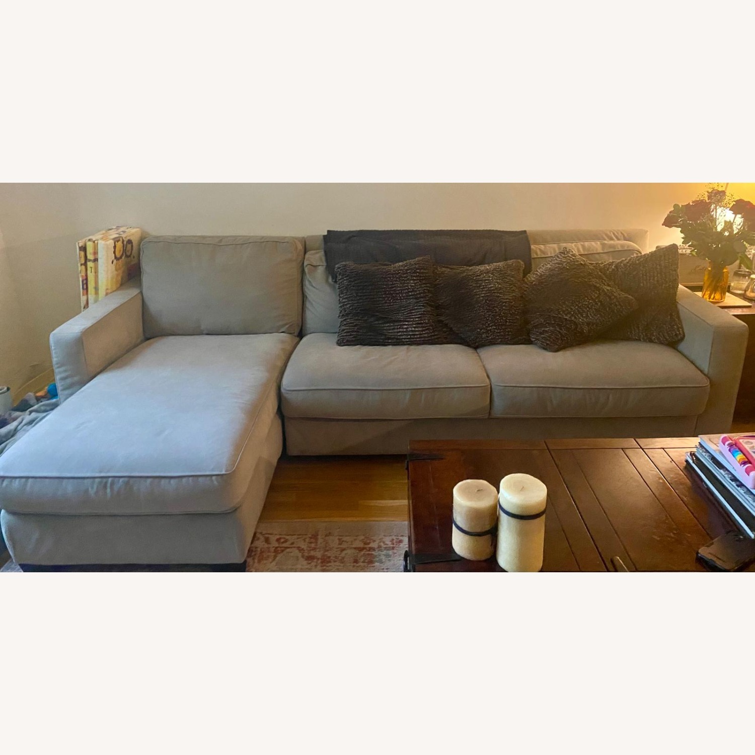 Light Gray Sleeper Sofa - image-1