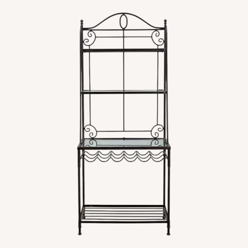 Used Black Wrought Iron Bookcase for sale on AptDeco