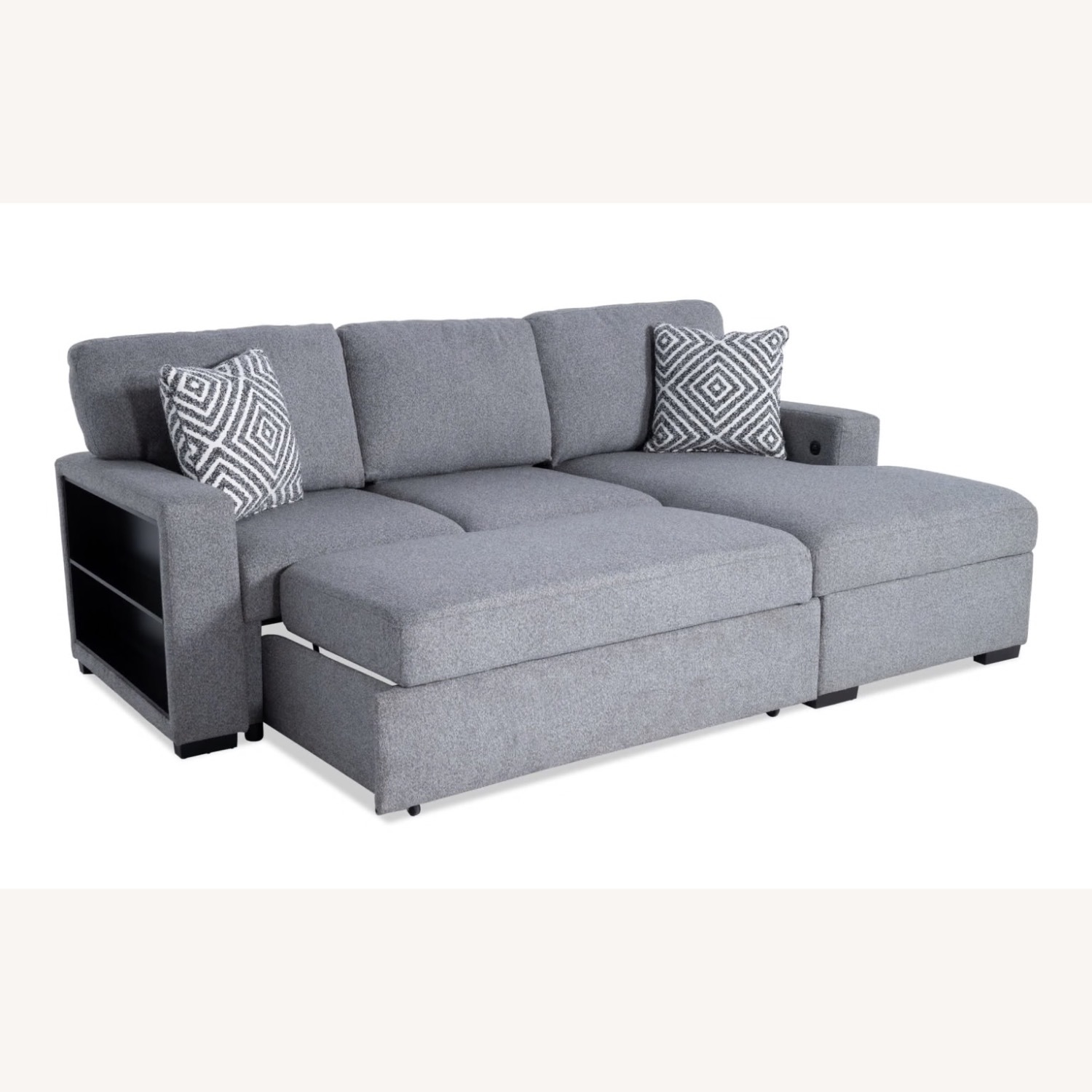 Bob's Discount Furniture Light Gray Sleeper Sofa - image-3