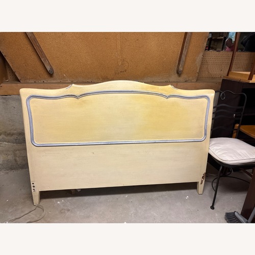 Used Vintage French Provincial Queen Size Headboard for sale on AptDeco
