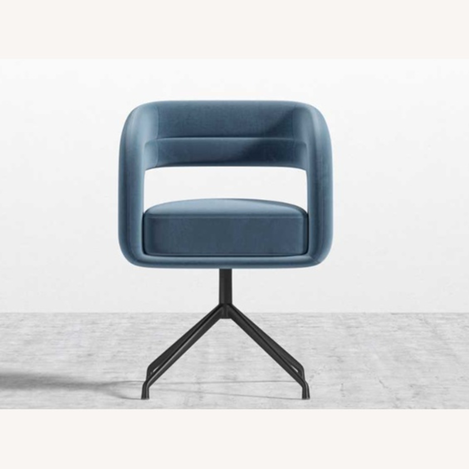 Rove Concepts Mia Blue Velvet Office Chair - image-7