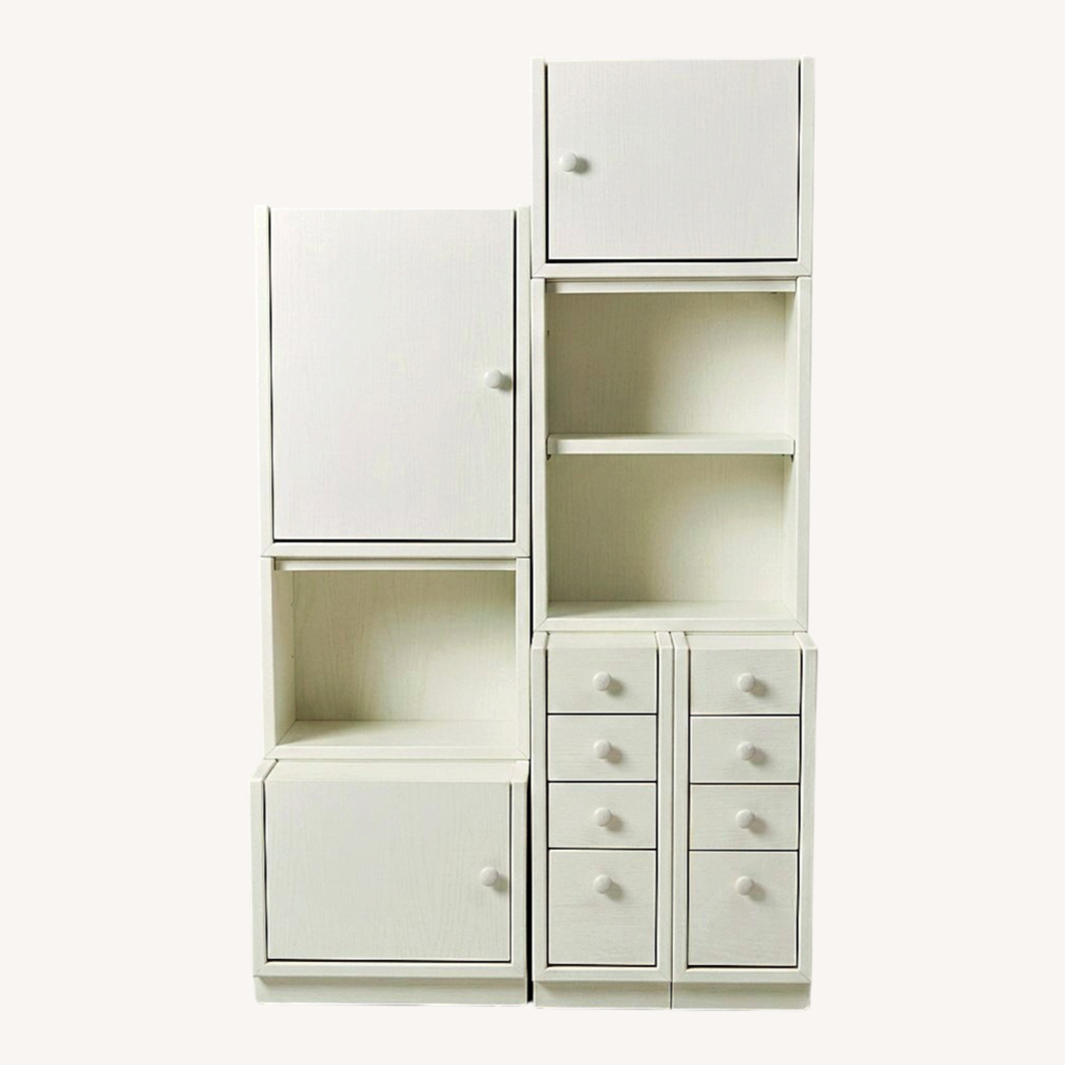 Modular 4-Piece Stackable Storage Unit - image-0