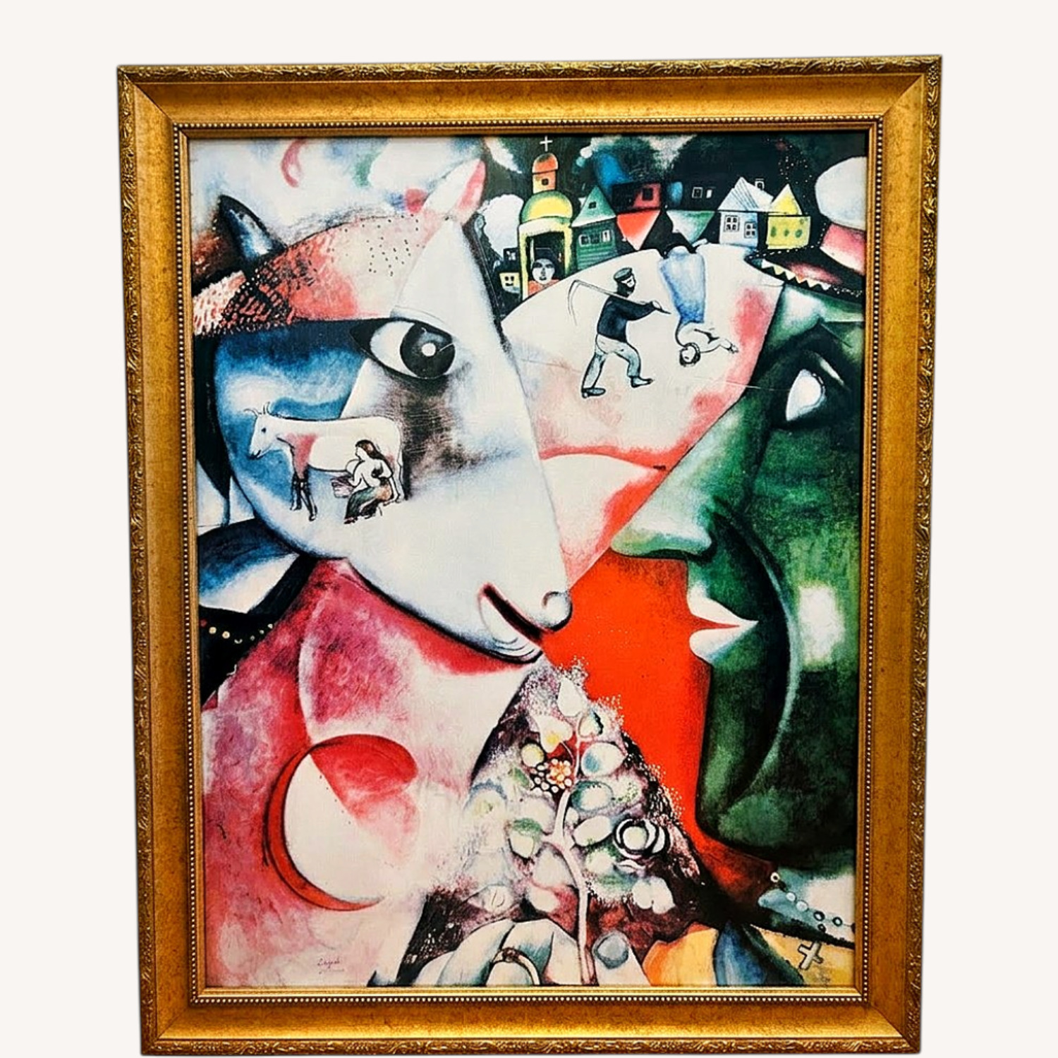Marc Chagall I And My Village Wall Art - image-0