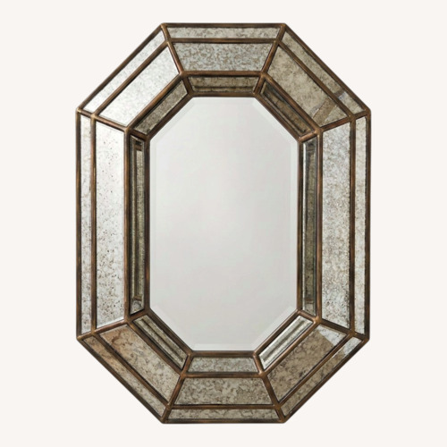 Used Arhaus Stacy Stewart Smith Dark Gray Glass Wall Mirror for sale on AptDeco