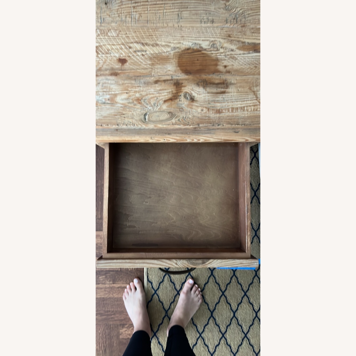 Pottery Barn Oversized Solid Wood Side Table - image-3