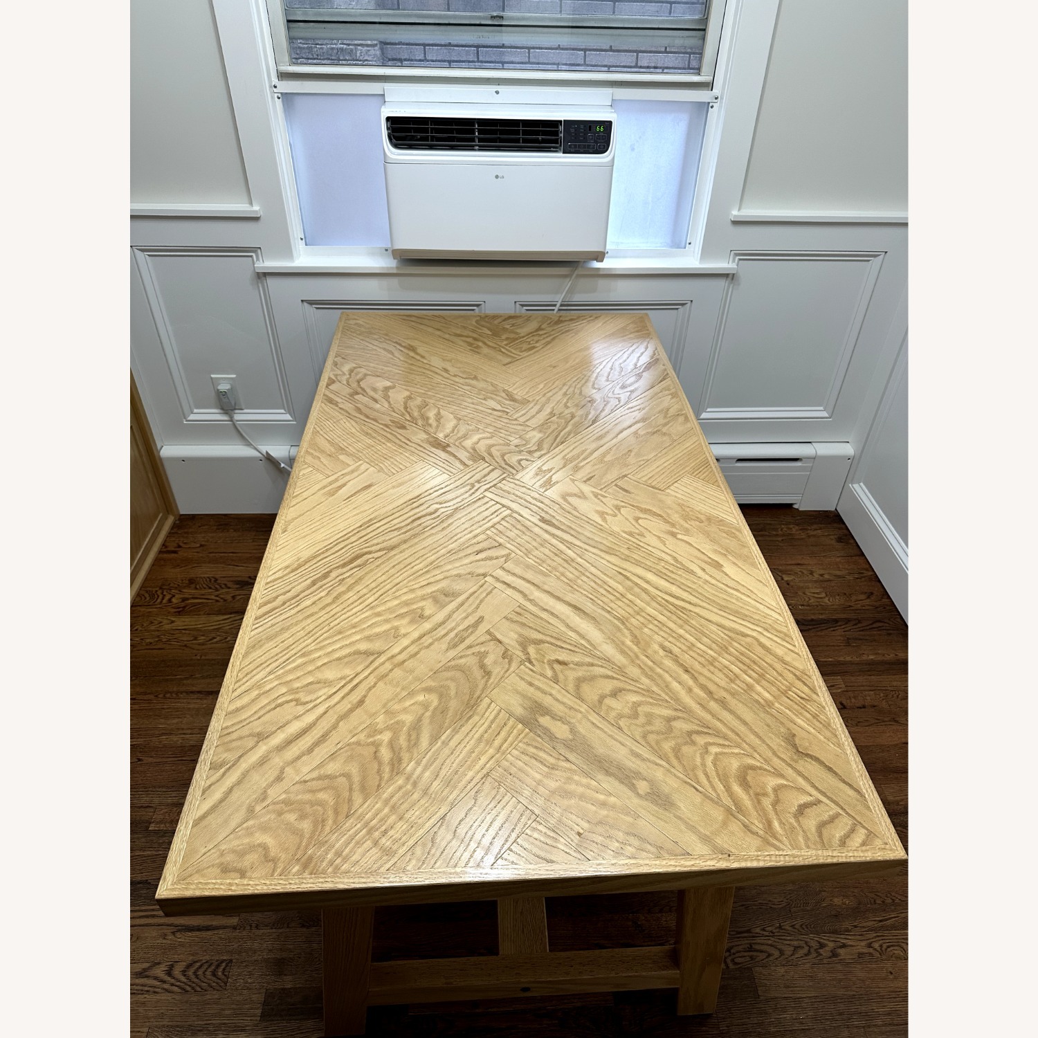 Oak Herringbone Dining Table - image-2