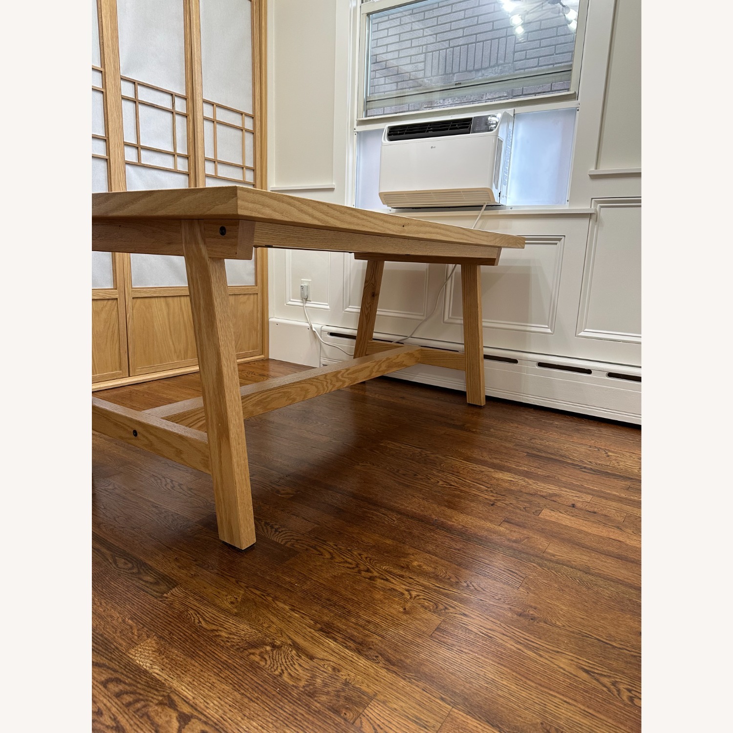 Oak Herringbone Dining Table - image-5