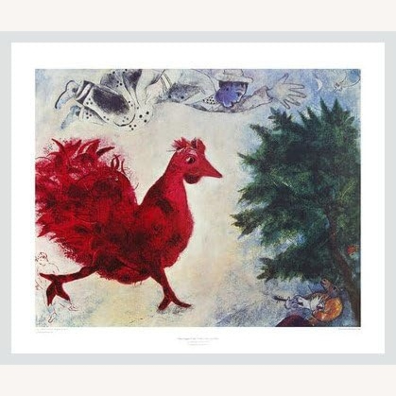 Marc Chagall The Red Hen Wall Art - image-4