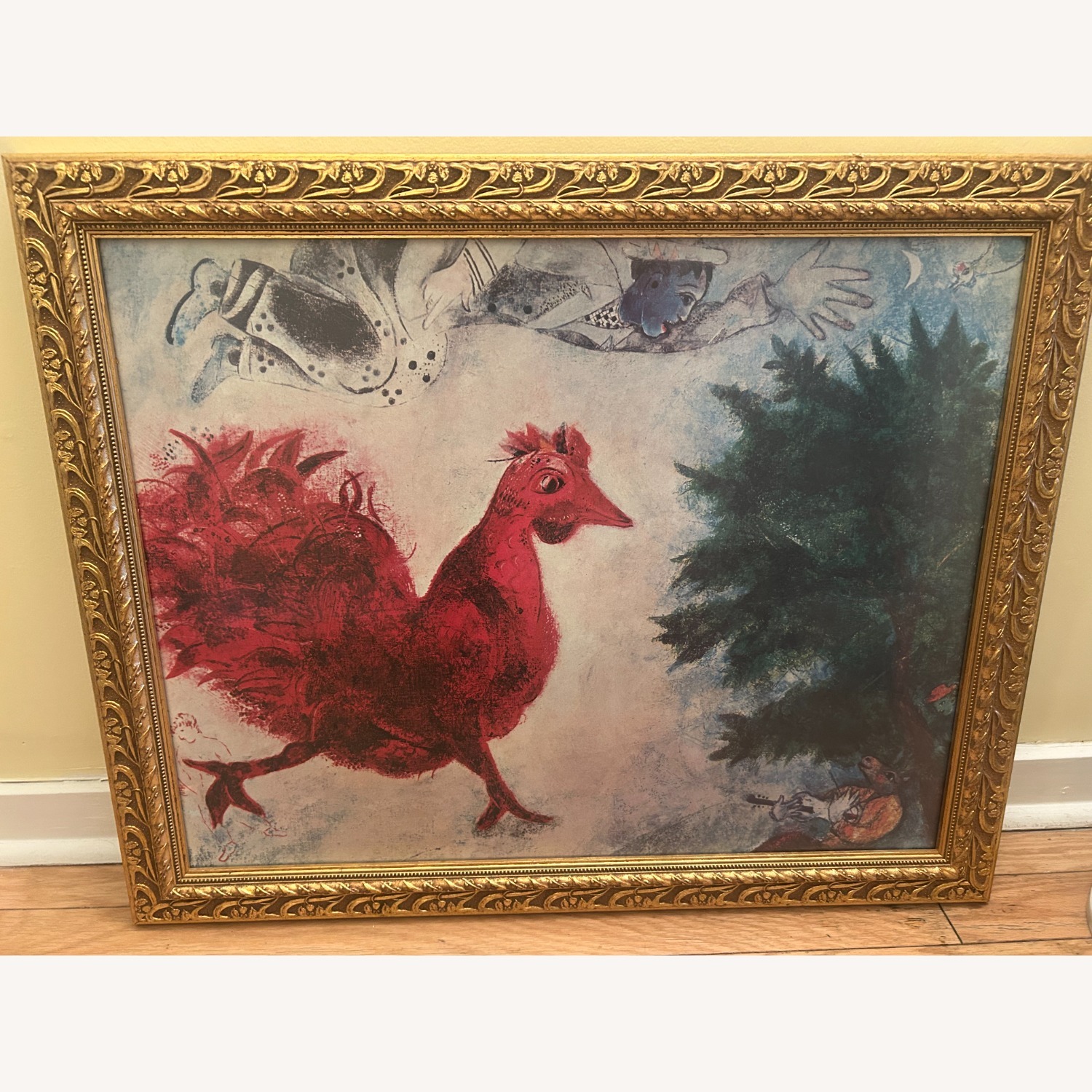 Marc Chagall The Red Hen Wall Art - image-2