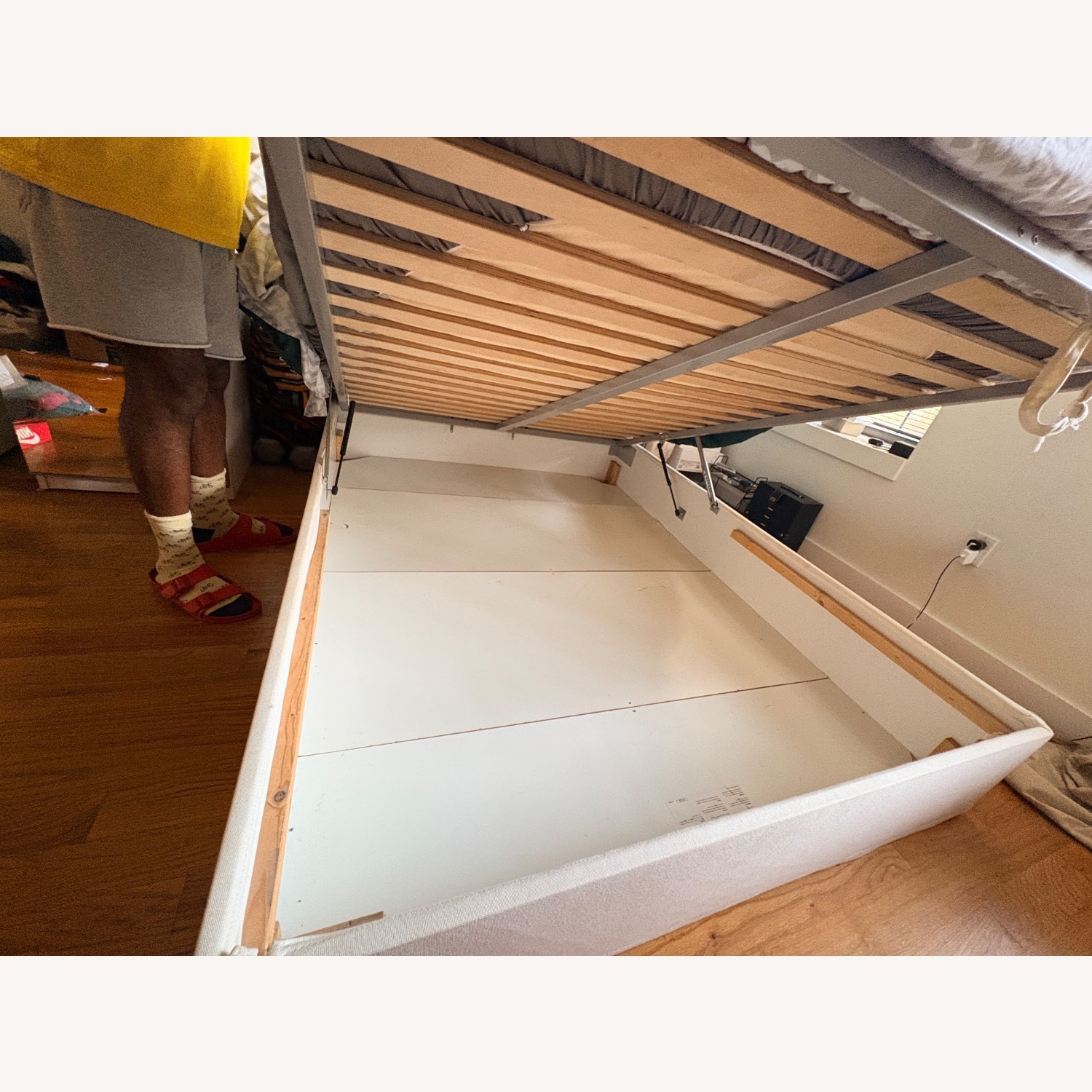 IKEA MALM Queen Lift Storage Bed/Headboard - image-3