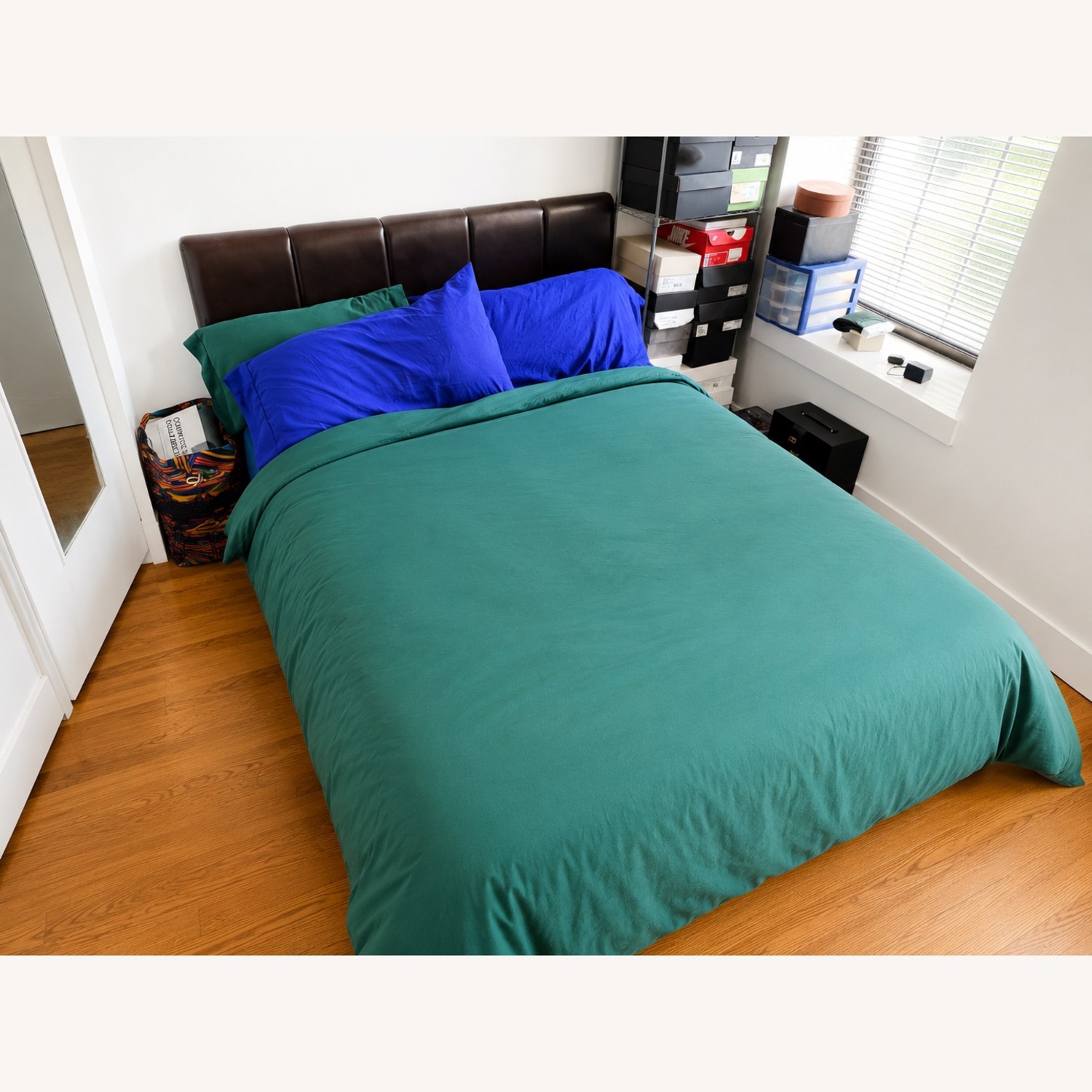 IKEA MALM Queen Lift Storage Bed/Headboard - image-2