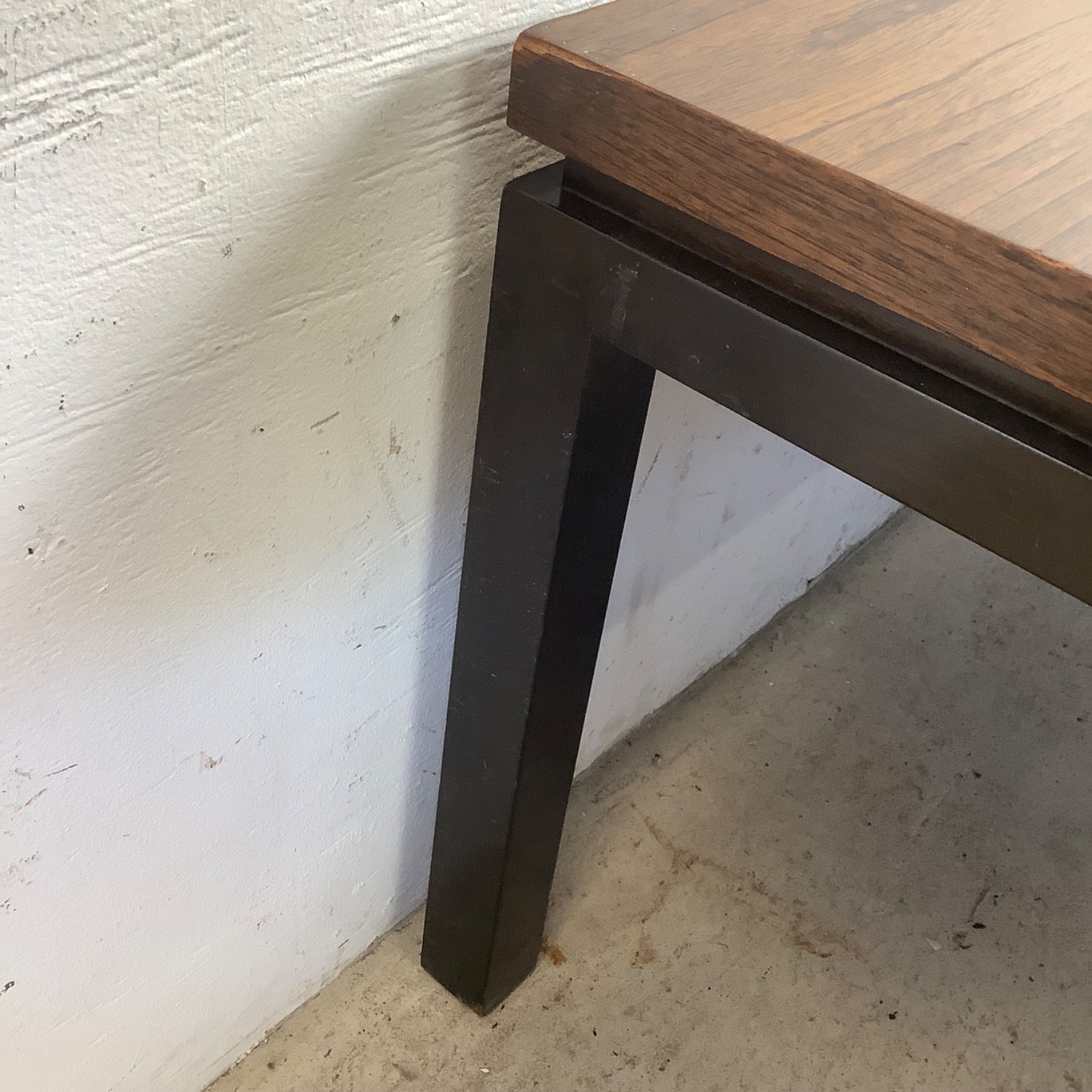 Mid-Century Walnut & Black Trim Coffee Table - image-14