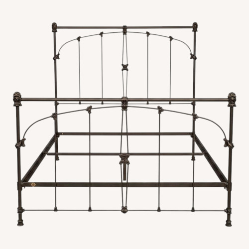 Used Heirloom Iron Bed Company Queen Iron Bed Frame for sale on AptDeco