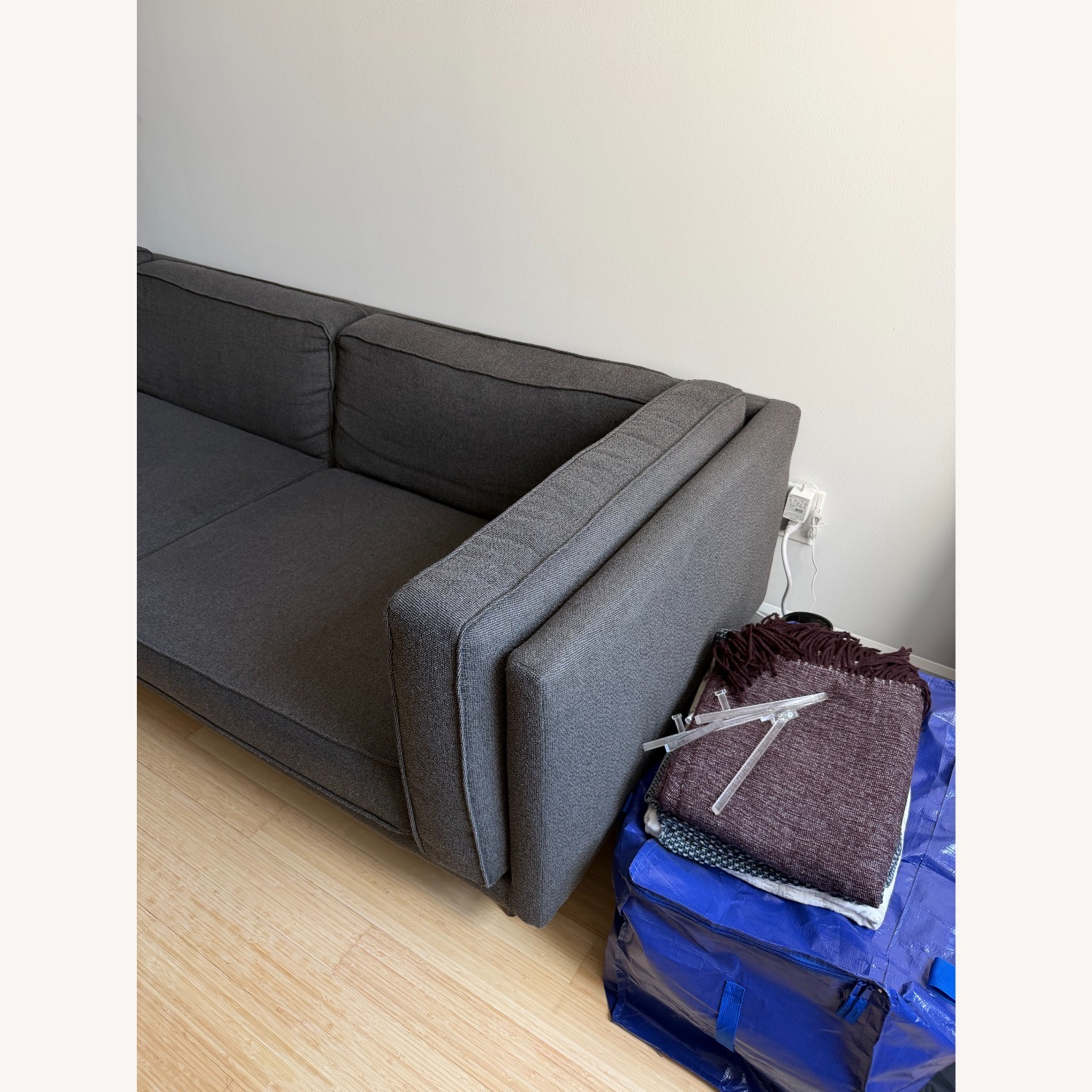 Blu Dot Bank Dark Gray Fabric 2 Seater Sofa - image-3