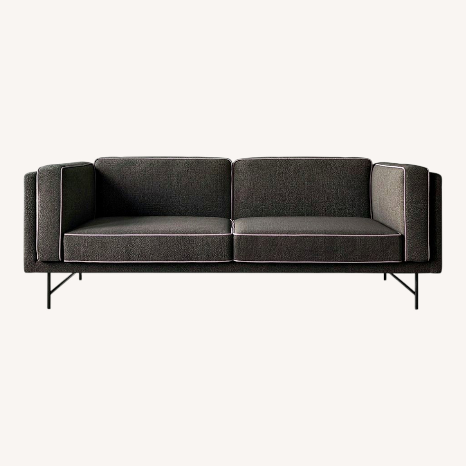 Blu Dot Bank Dark Gray Fabric 2 Seater Sofa - image-0