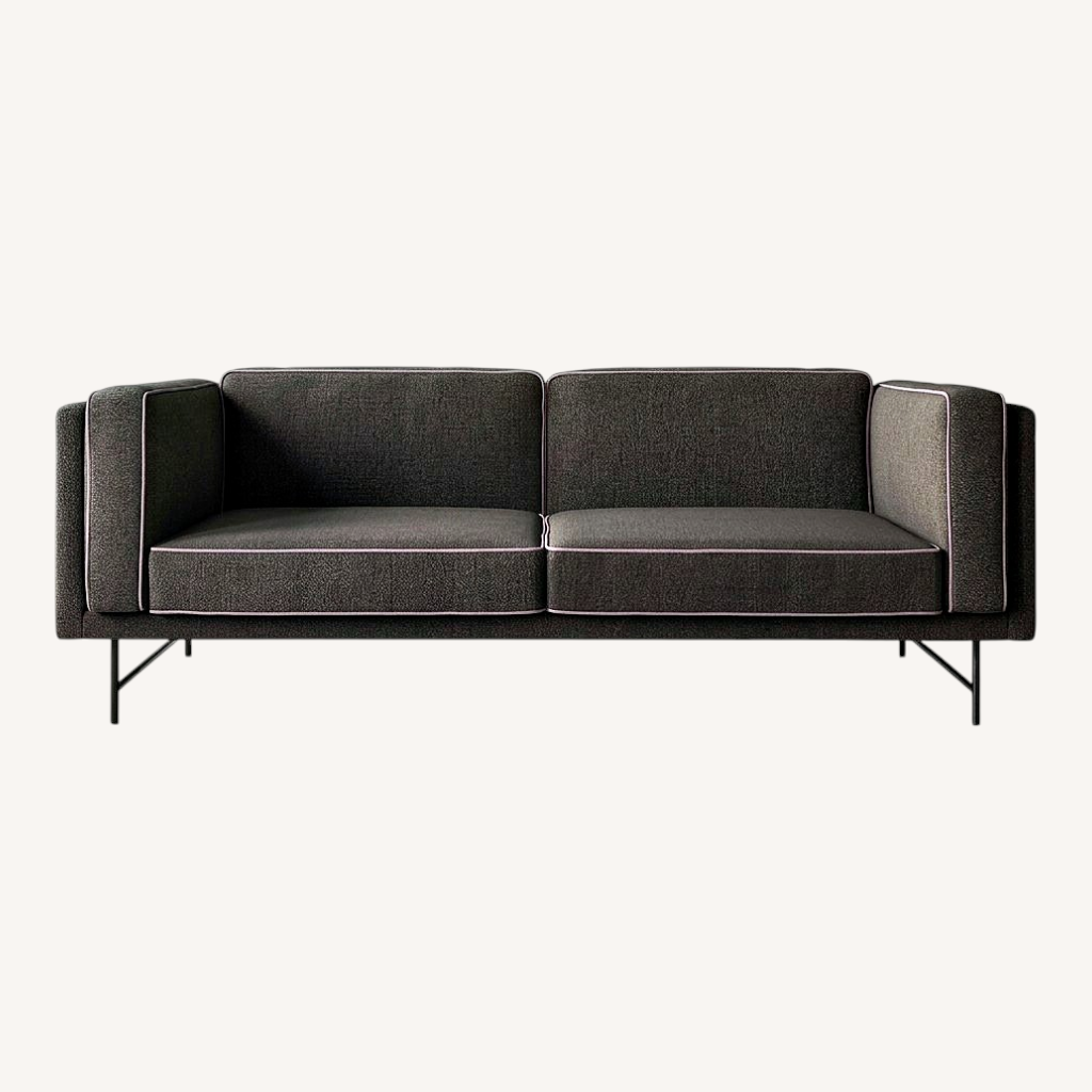 Image of Blu Dot Bank Dark Gray Fabric 2 Seater Sofa