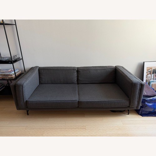Used Blu Dot Bank Dark Gray Fabric 2 Seater Sofa for sale on AptDeco