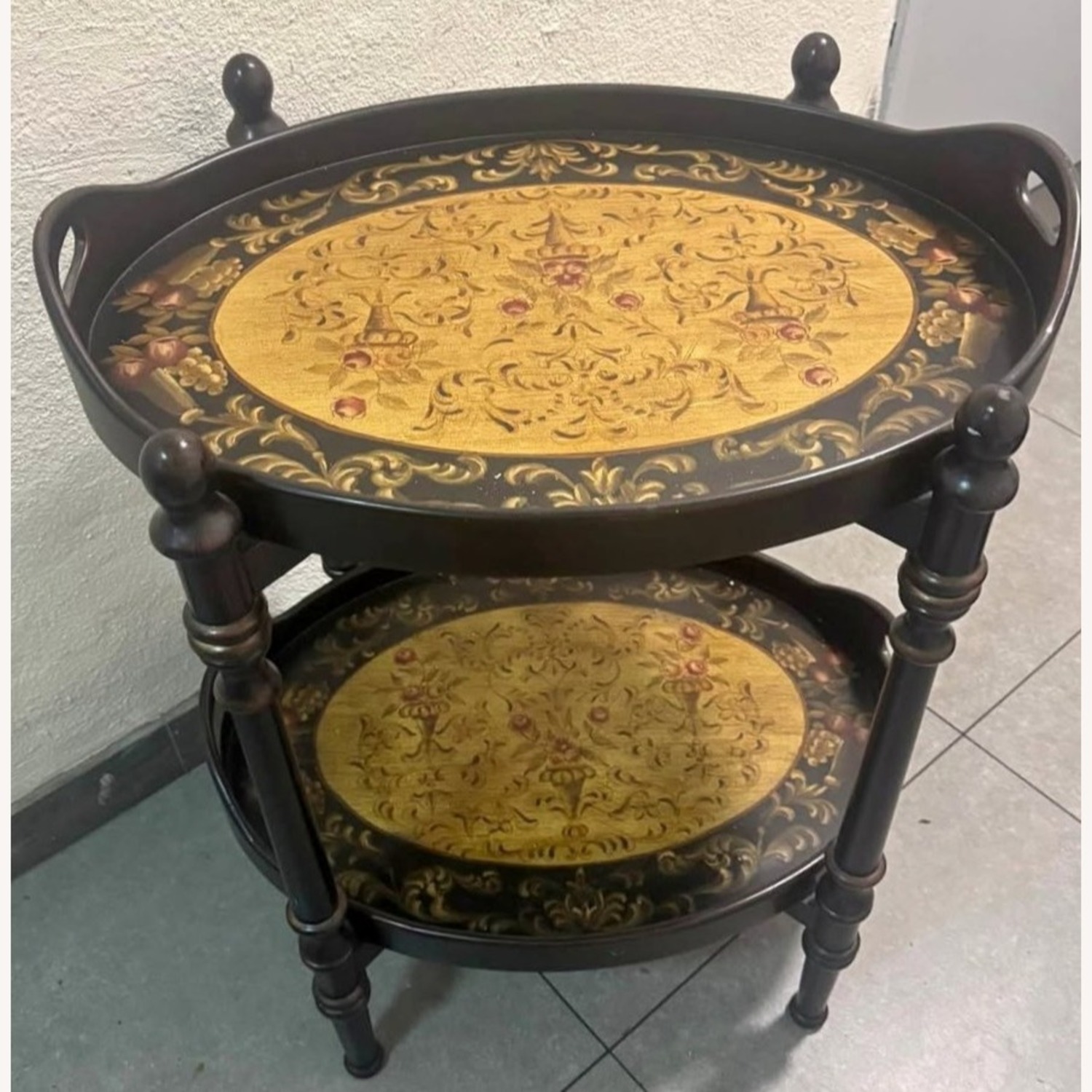 Bombay Co Lacquered Wood Tray Table - image-3