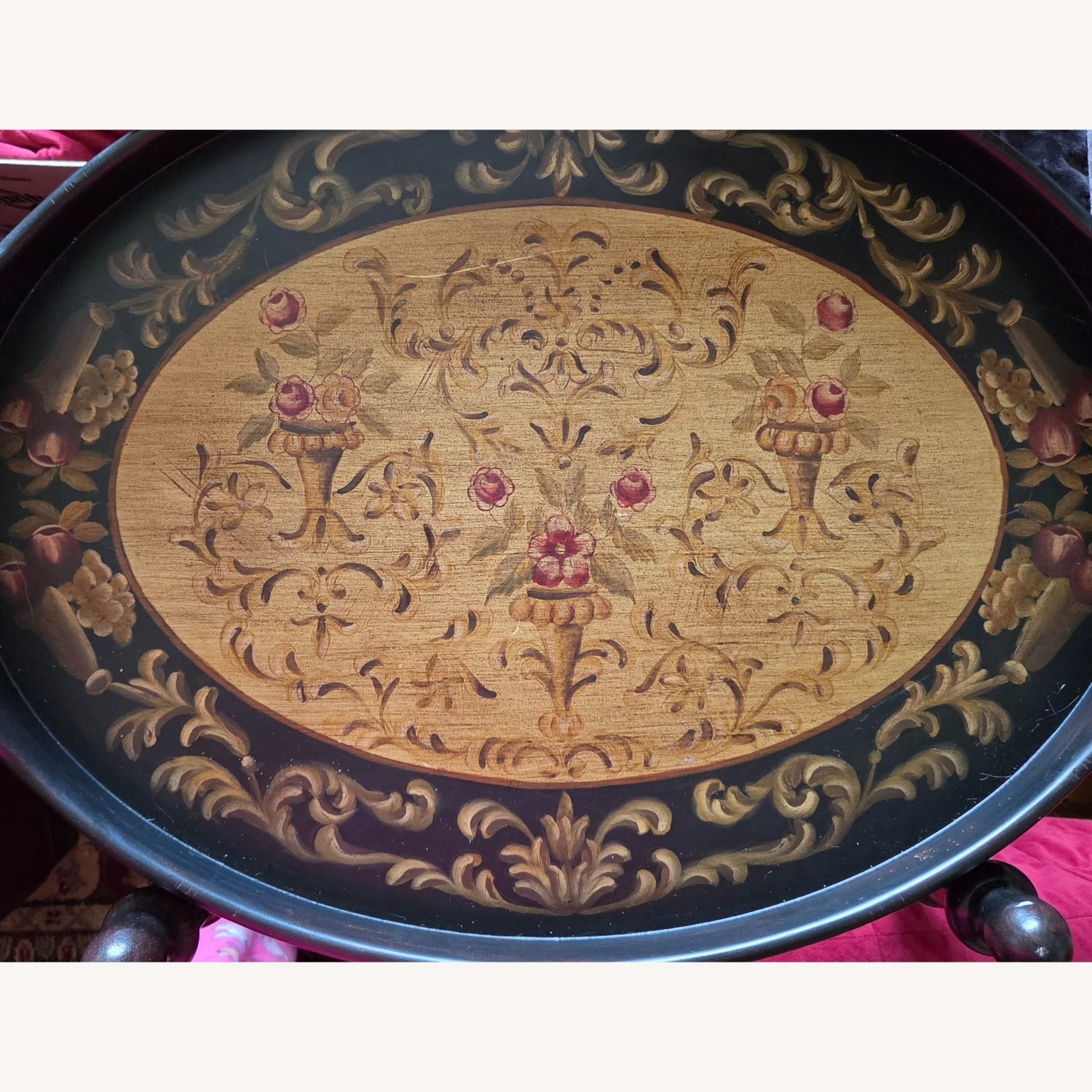 Bombay Co Lacquered Wood Tray Table - image-2