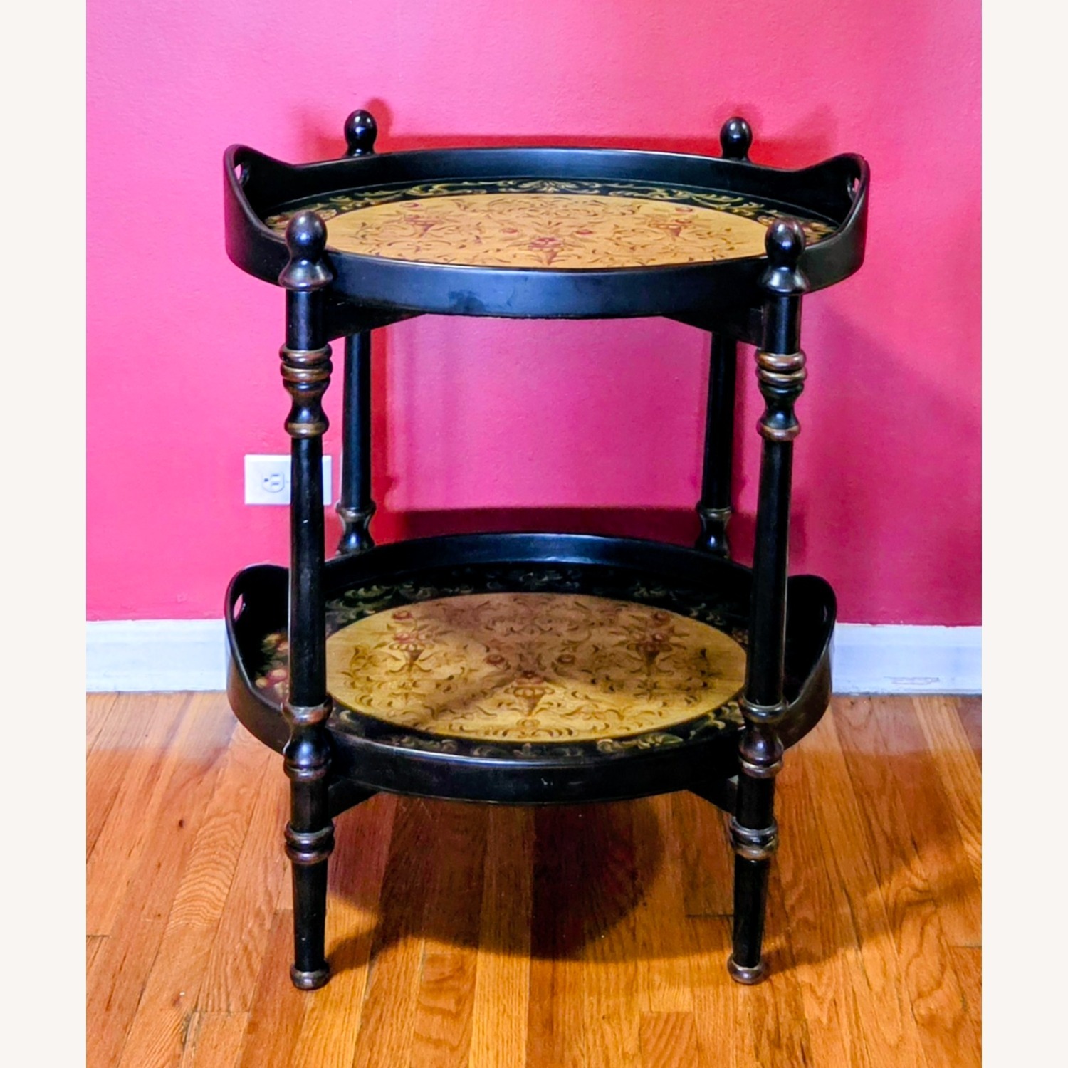 Bombay Co Lacquered Wood Tray Table - image-5