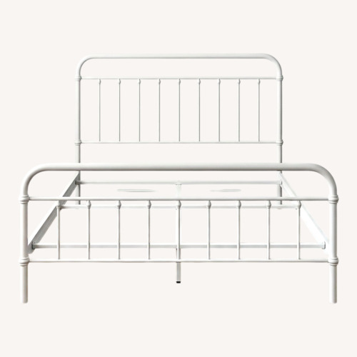 Used Wayfair Colina White Metal Queen Bed Frame for sale on AptDeco