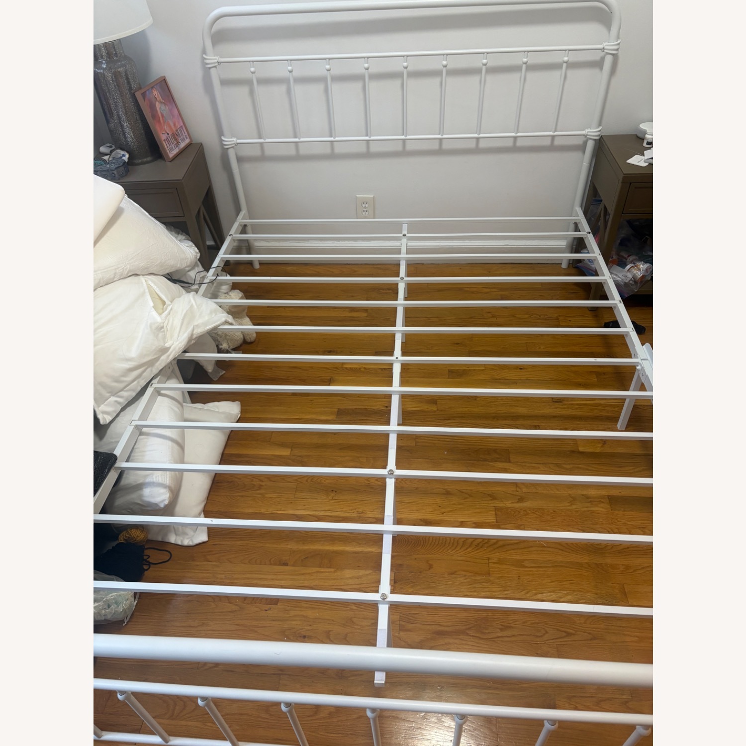 Wayfair Colina White Metal Queen Bed Frame - image-7