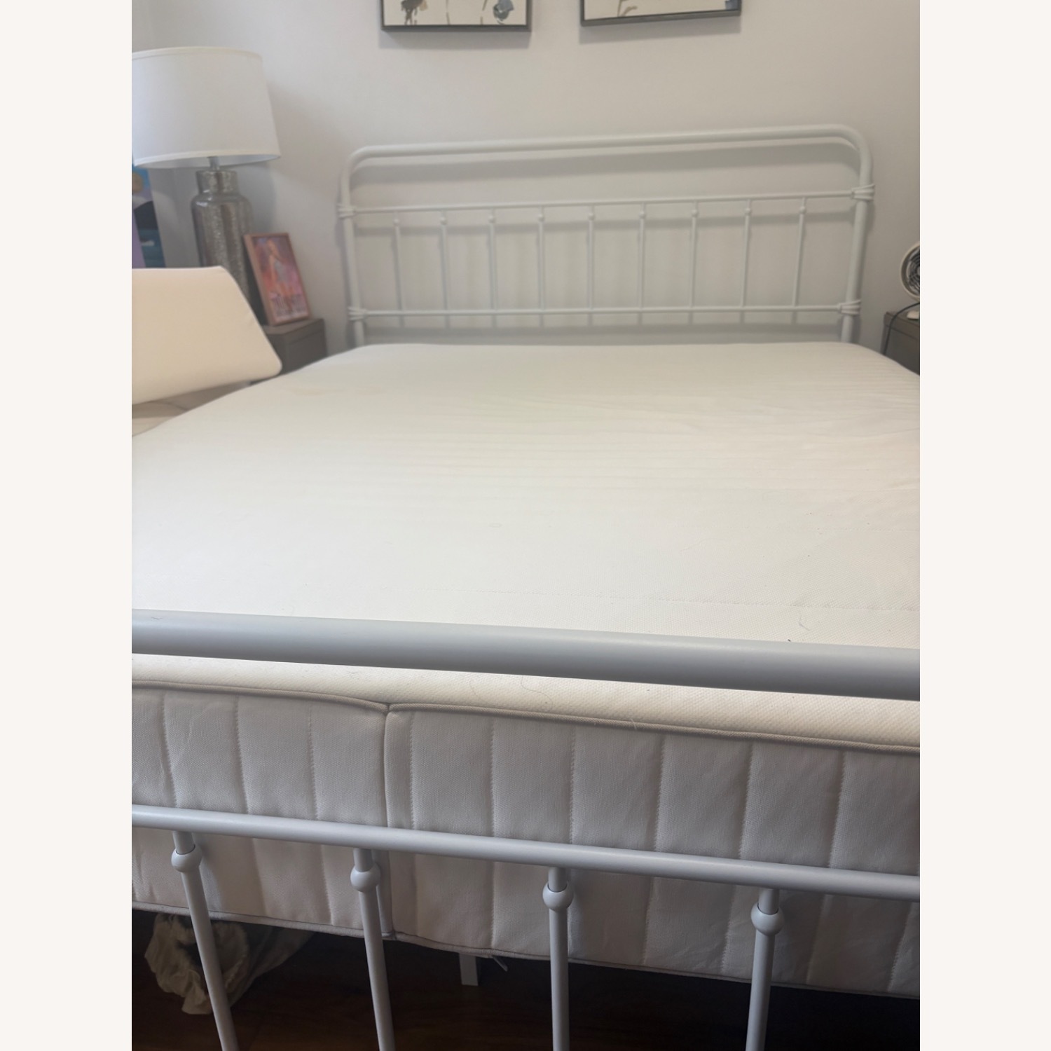 Wayfair Colina White Metal Queen Bed Frame - image-4