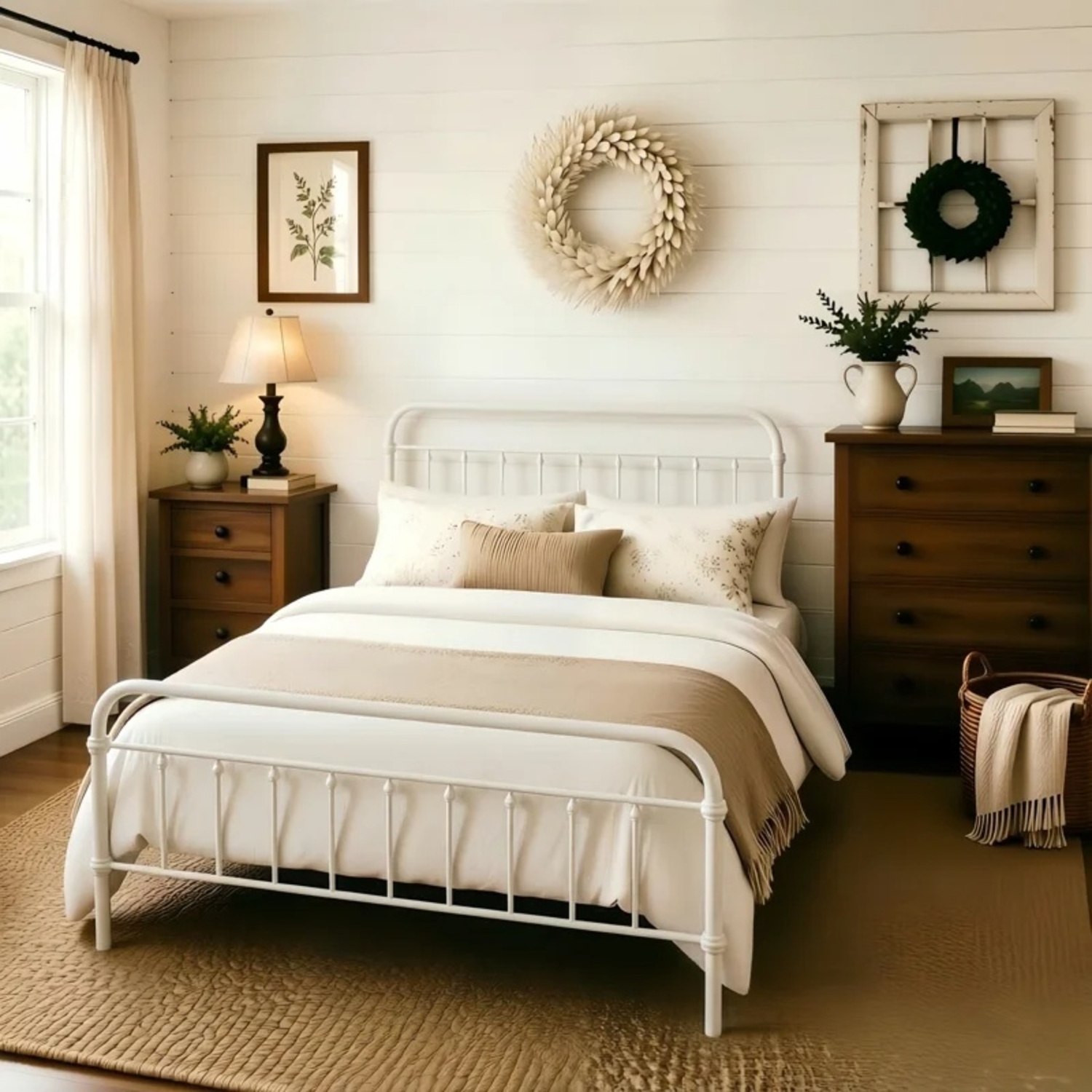 Wayfair Colina White Metal Queen Bed Frame - image-5
