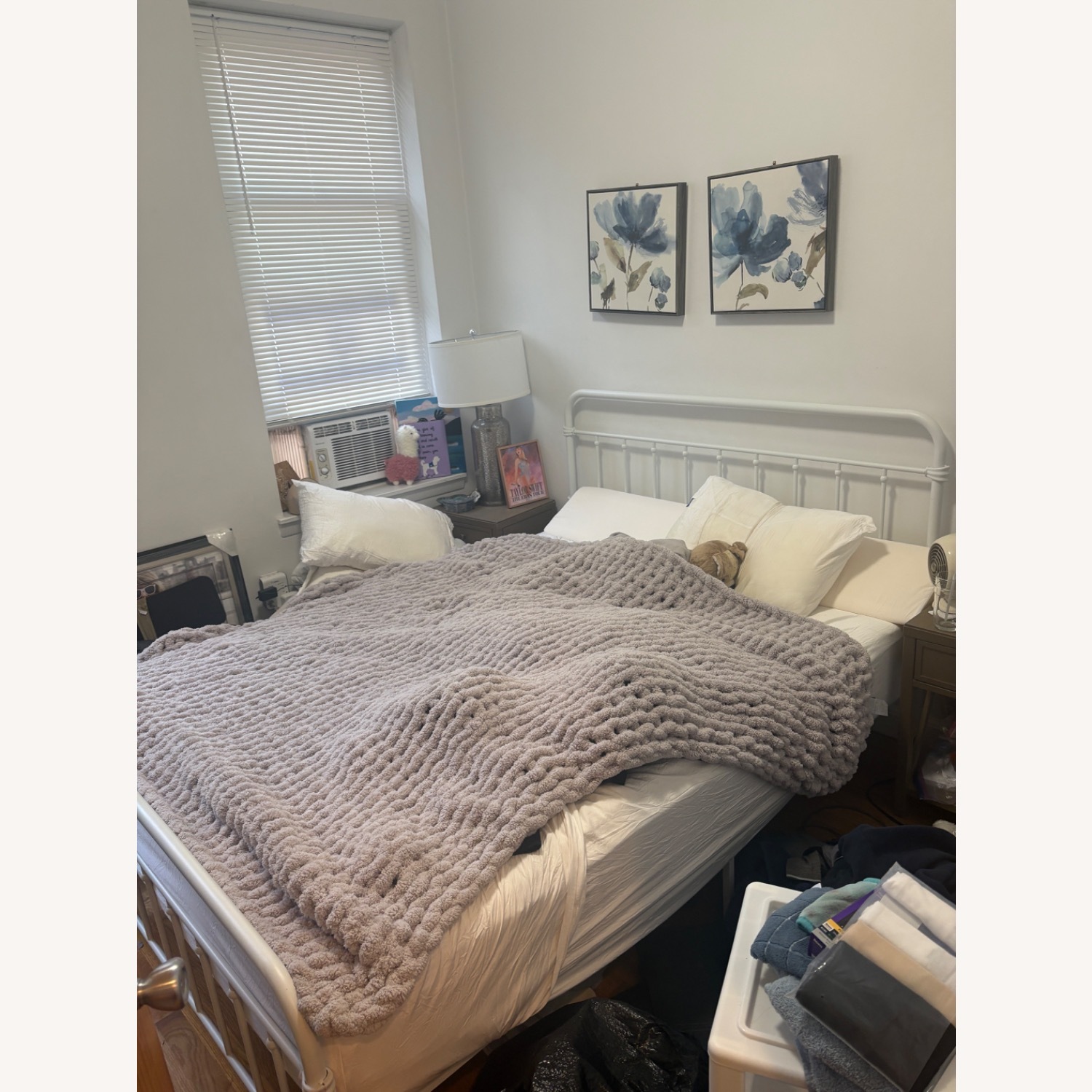 Wayfair Colina White Metal Queen Bed Frame - image-1