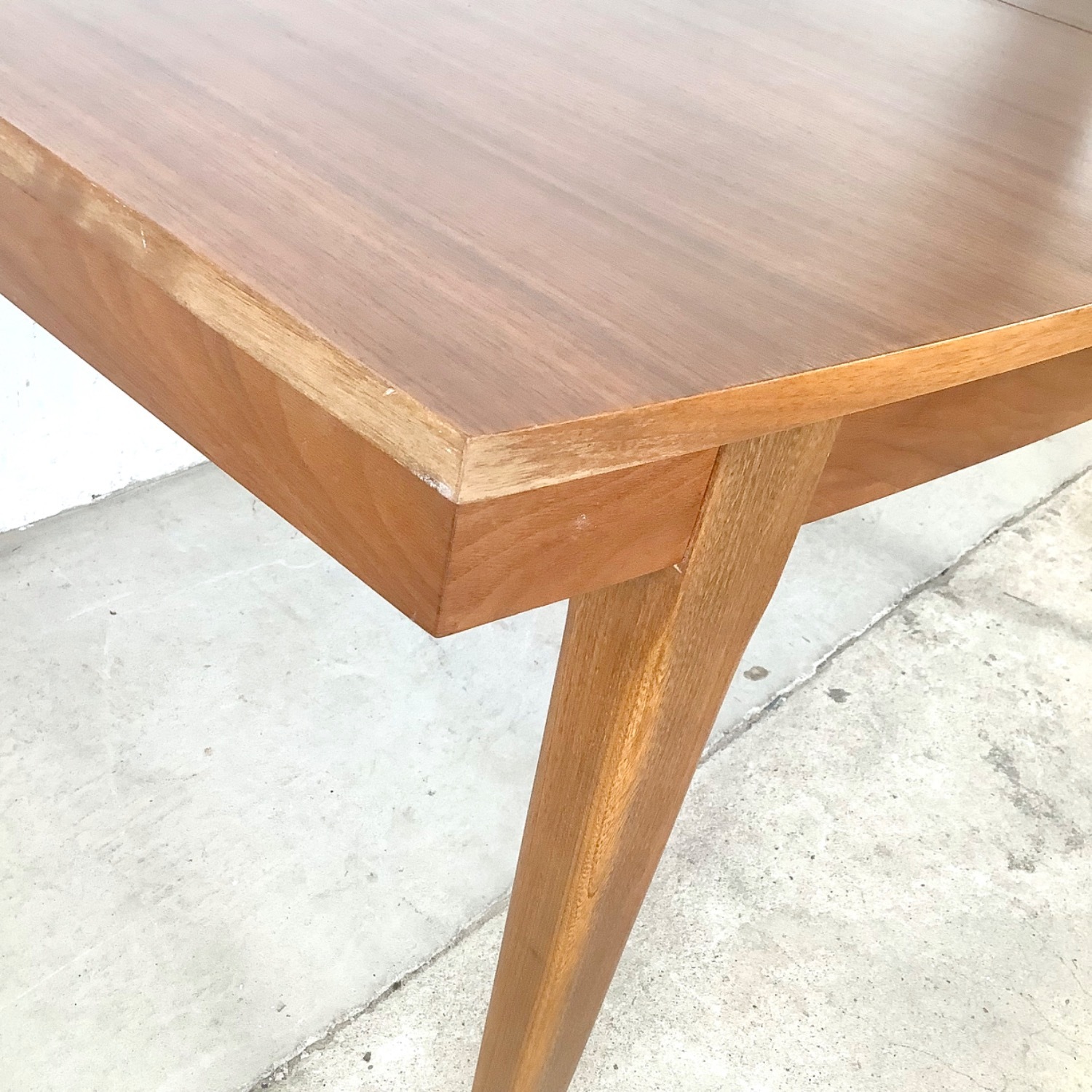 Vintage Solid Walnut Dining Table Mid-Century - image-21