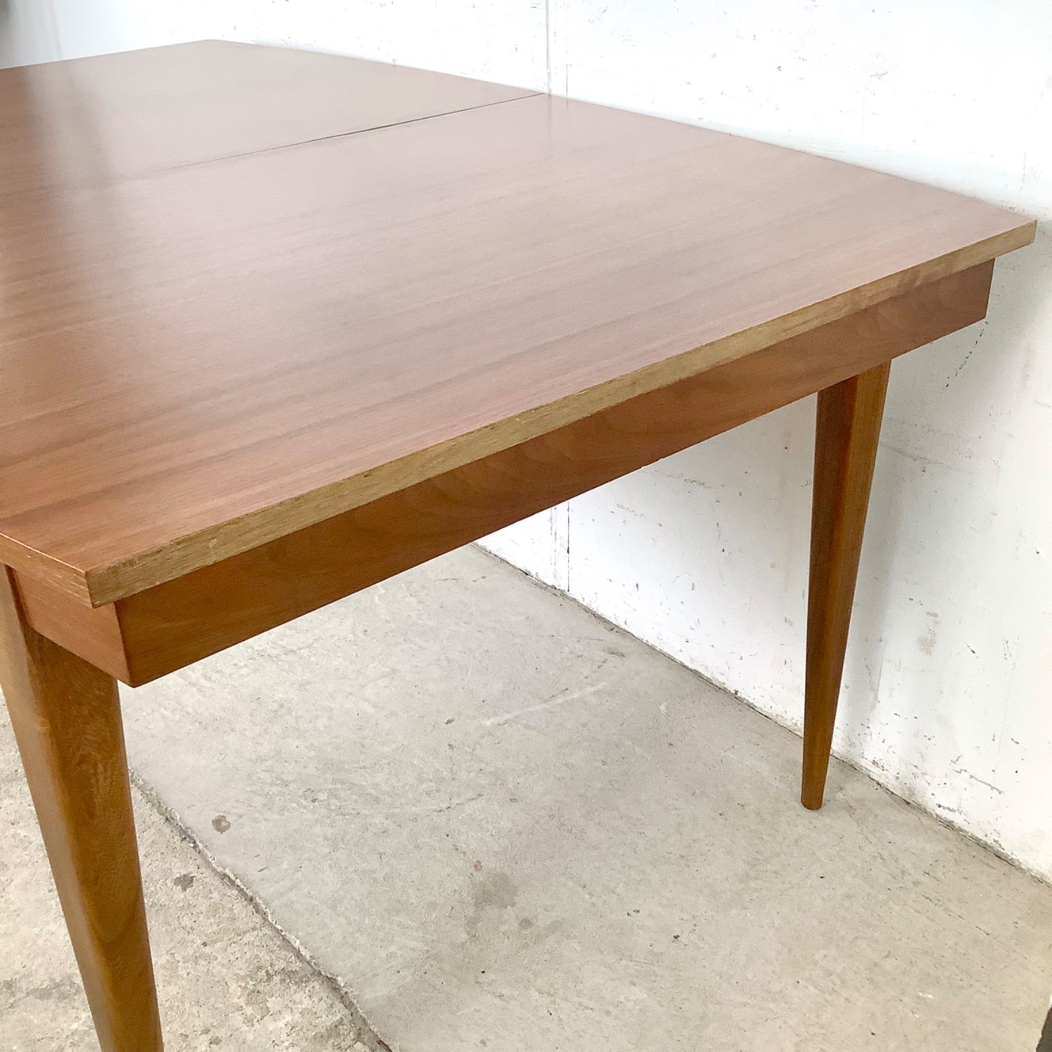 Vintage Solid Walnut Dining Table Mid-Century - image-8