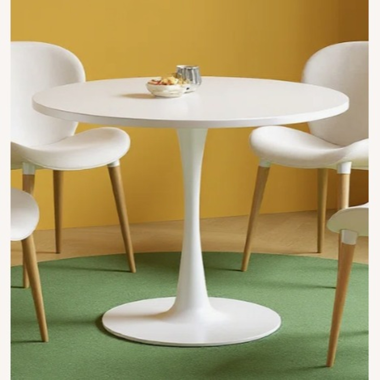 George Oliver Indars Round White Dining Table  - image-2