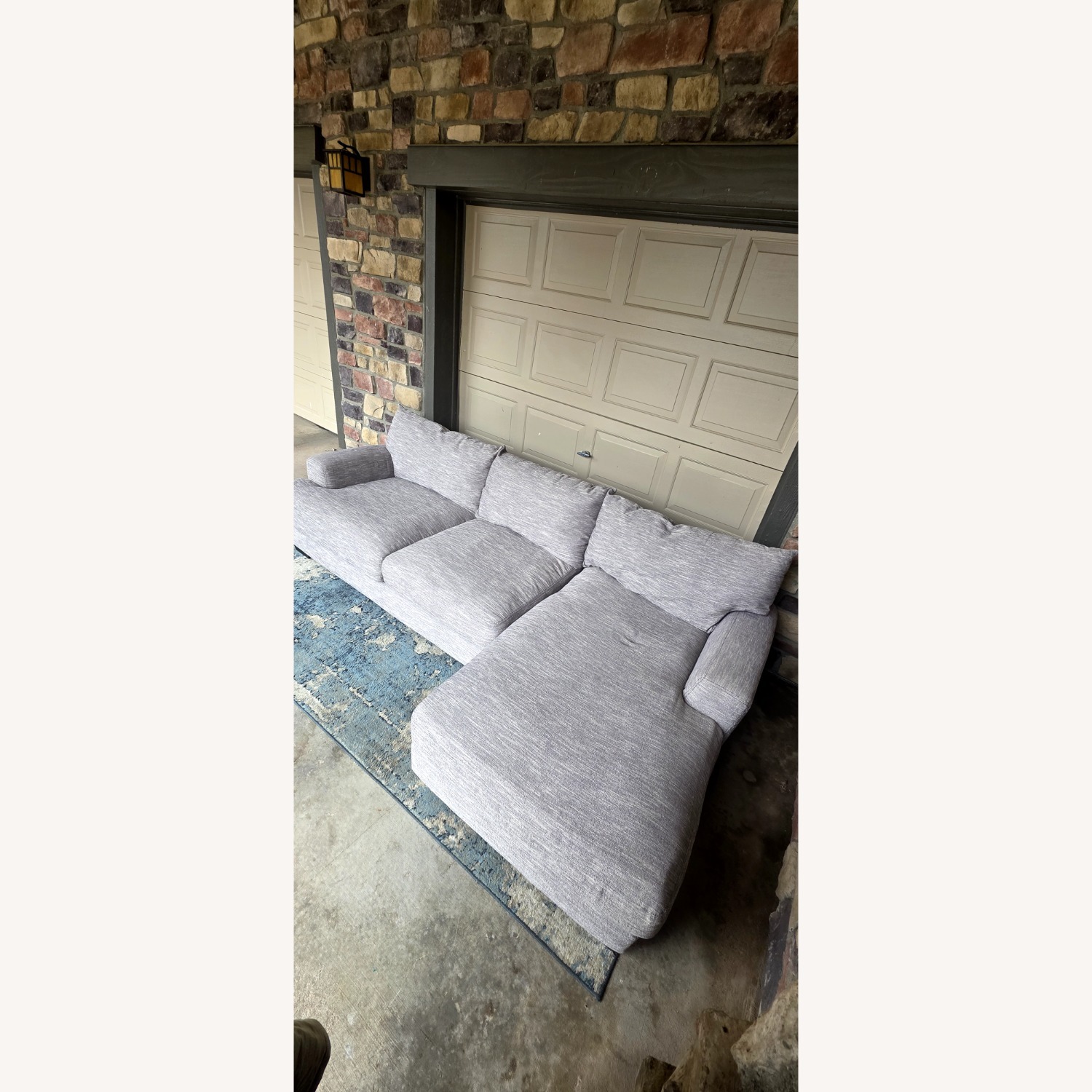 Light Gray Fabric 2 Piece Sectional - image-4