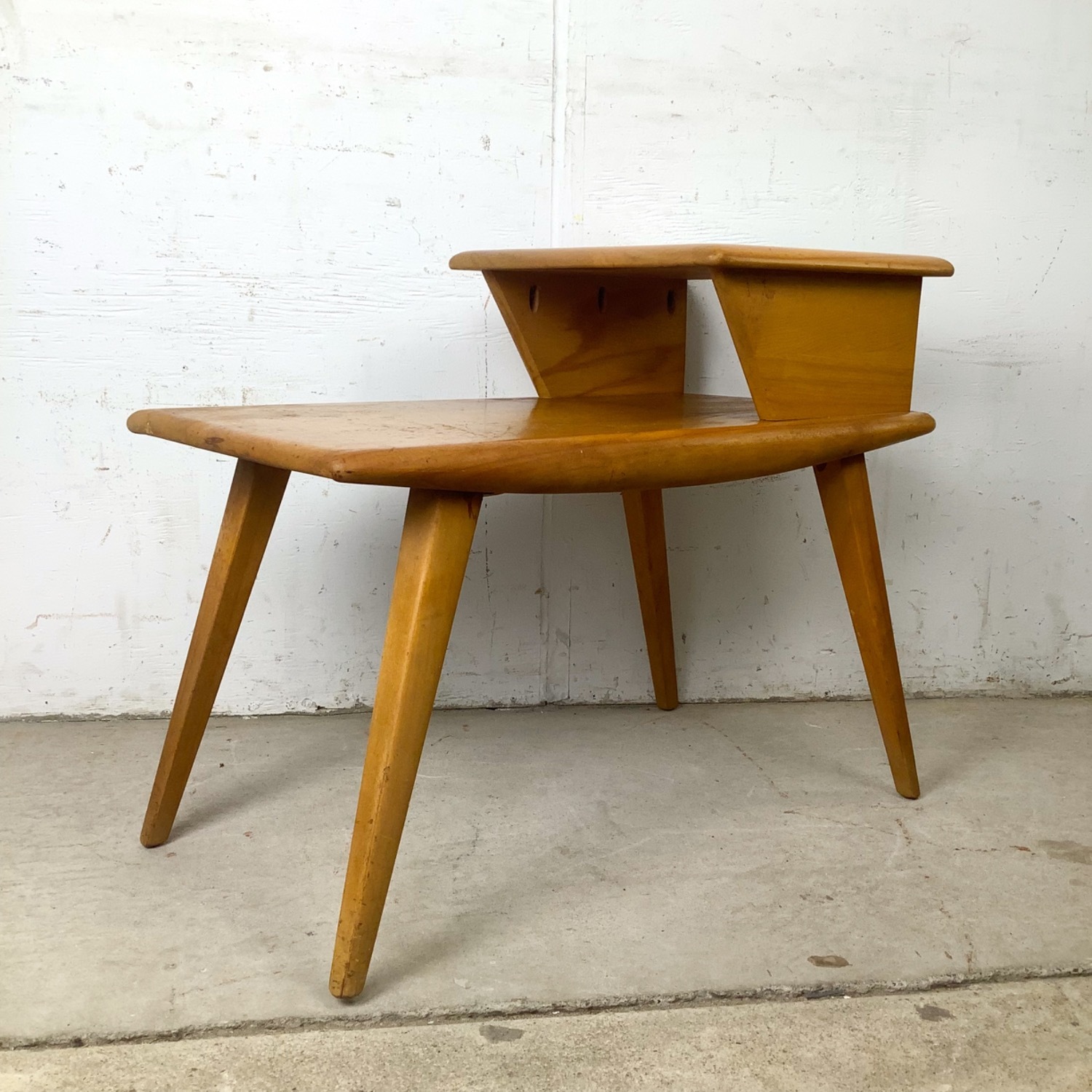 Vintage Heywood-Wakefield Birch End Table - image-2