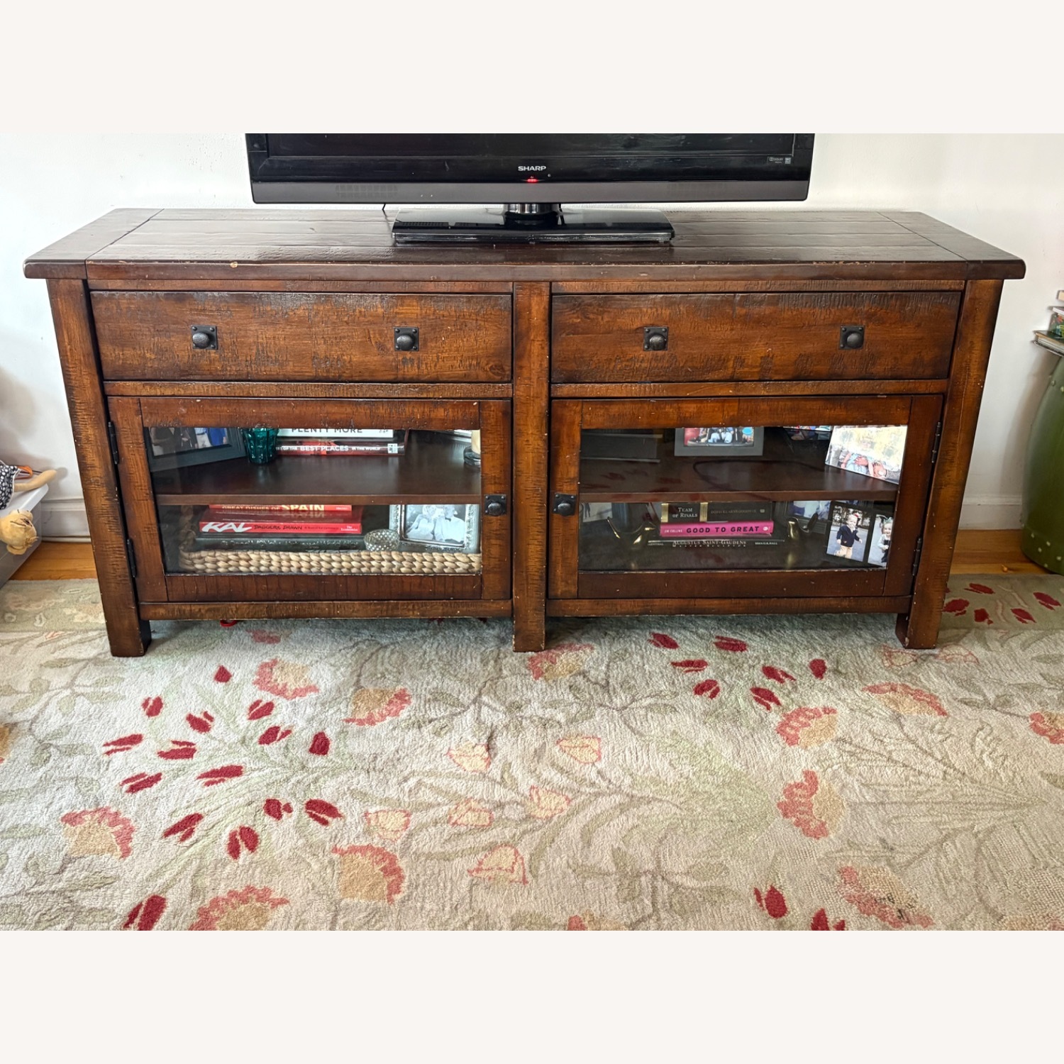 Pottery Barn Benchwright Dark Brown Media Storage - image-1