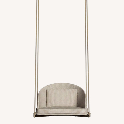 Used Talenti Cleo Wood Hanging Swing Chair Set for sale on AptDeco