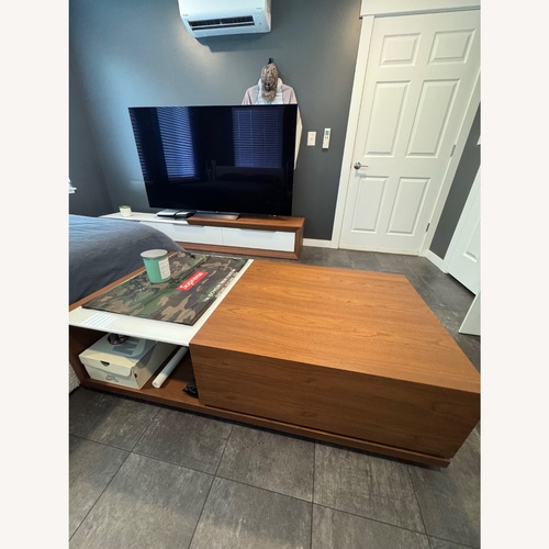 Used Rove Concepts White Wood Coffee Table for sale on AptDeco