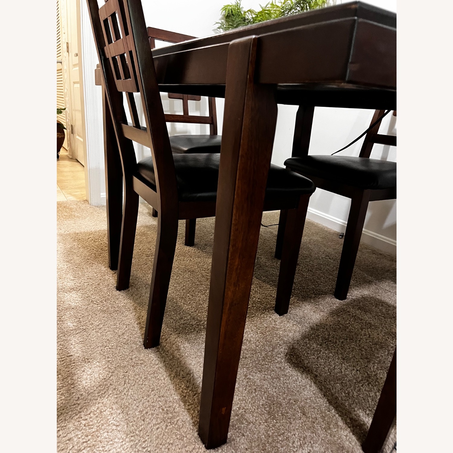Sealey Dark Brown Wood Dining Set - image-2
