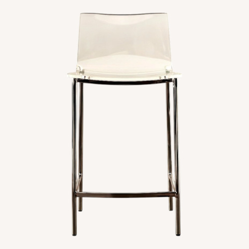 Used CB2 Chiaro Acrylic Bar Stools for sale on AptDeco