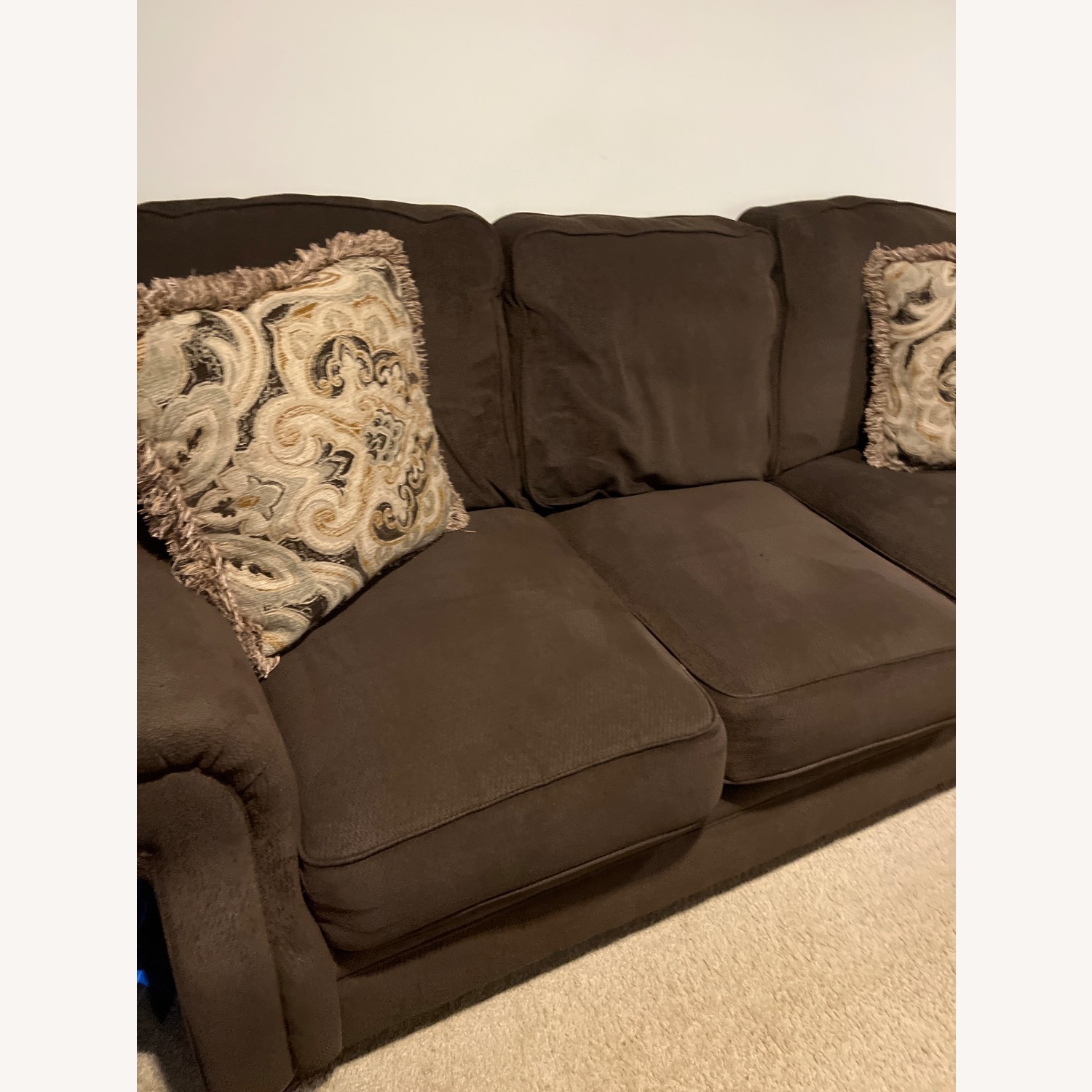 Dark Brown Soft Comfortable Sofa - image-2