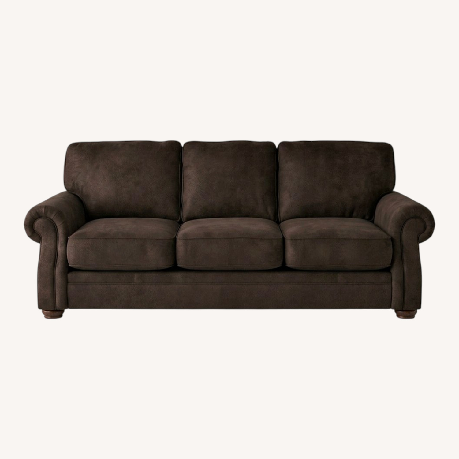 Dark Brown Soft Comfortable Sofa - image-0
