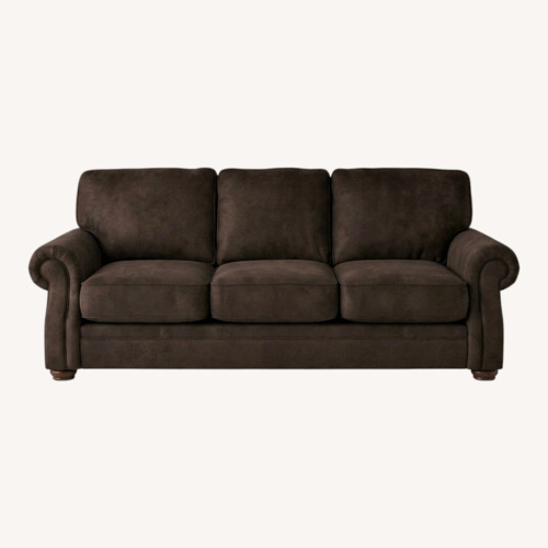 Used Dark Brown Soft Comfortable Sofa for sale on AptDeco