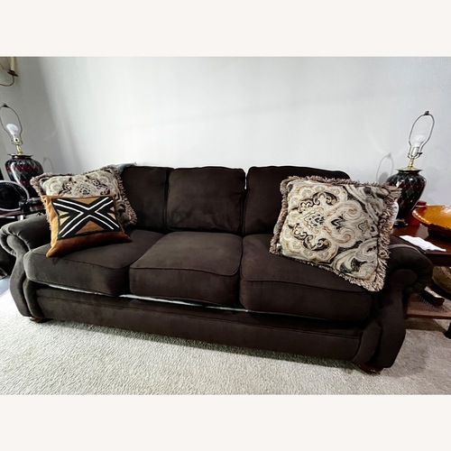 Used Dark Brown Soft Comfortable Sofa for sale on AptDeco