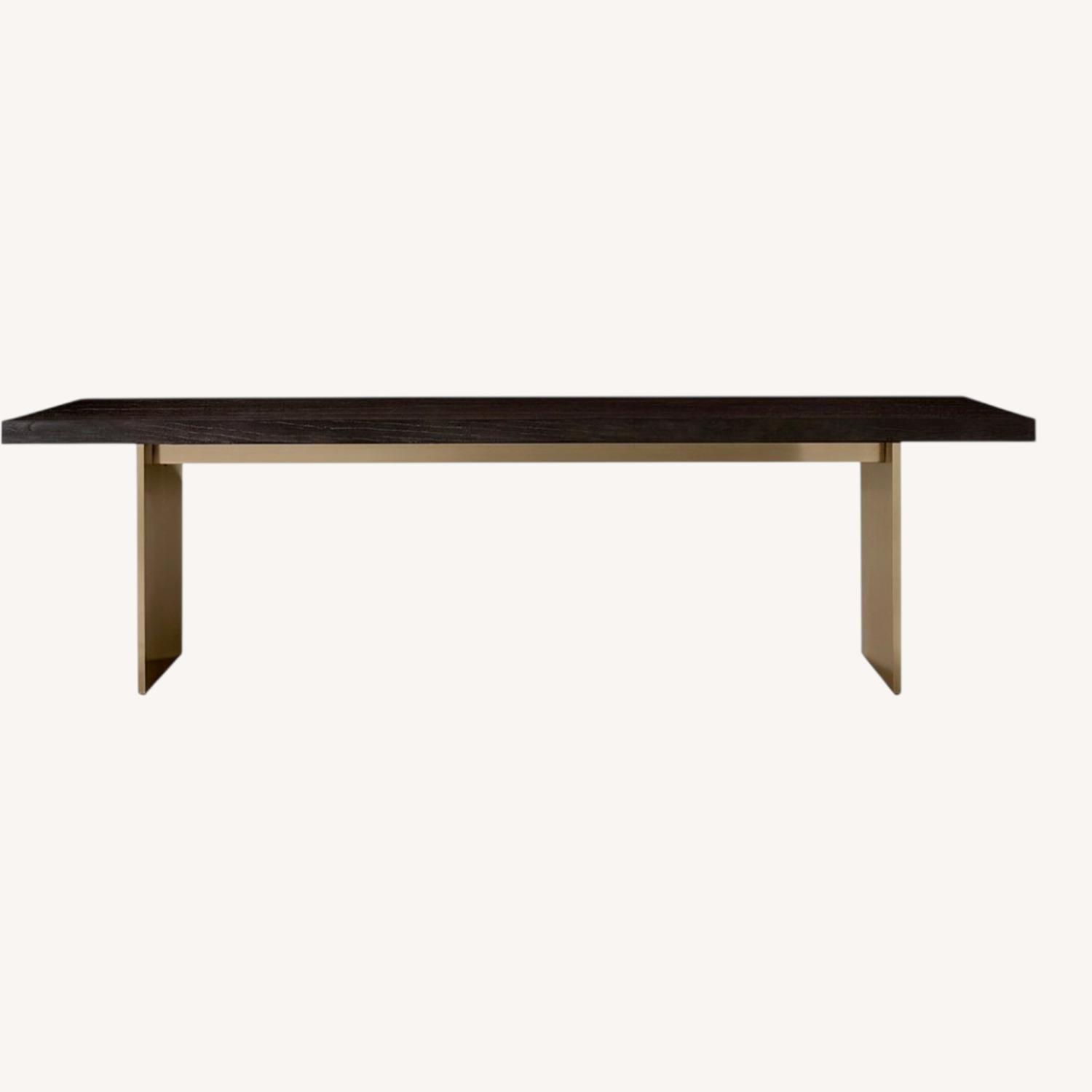 Restoration Hardware Black Wood Dining Table - image-0