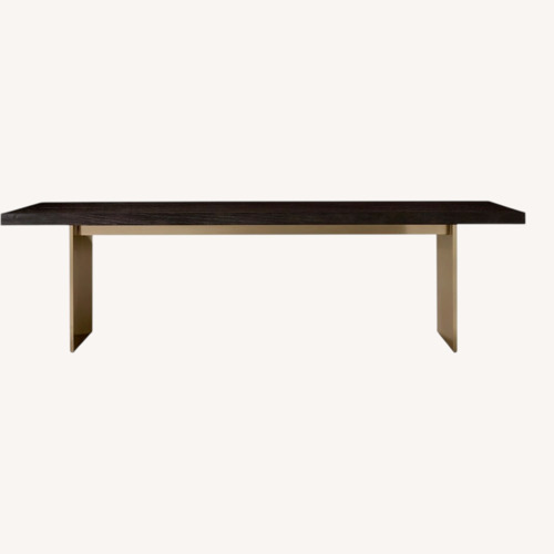 Used Restoration Hardware Black Wood Dining Table for sale on AptDeco