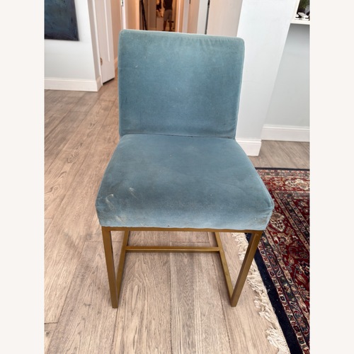 Used Restoration Hardware Emery Blue Dining Chairs for sale on AptDeco