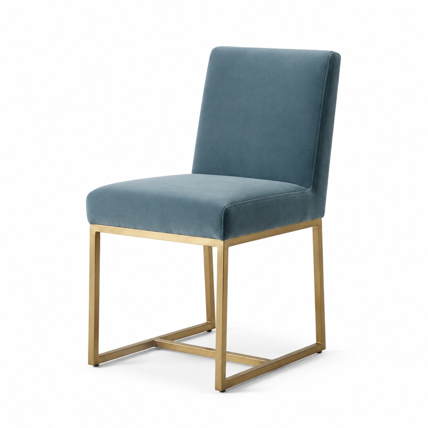 Restoration Hardware Emery Blue Dining Chairs - image-5