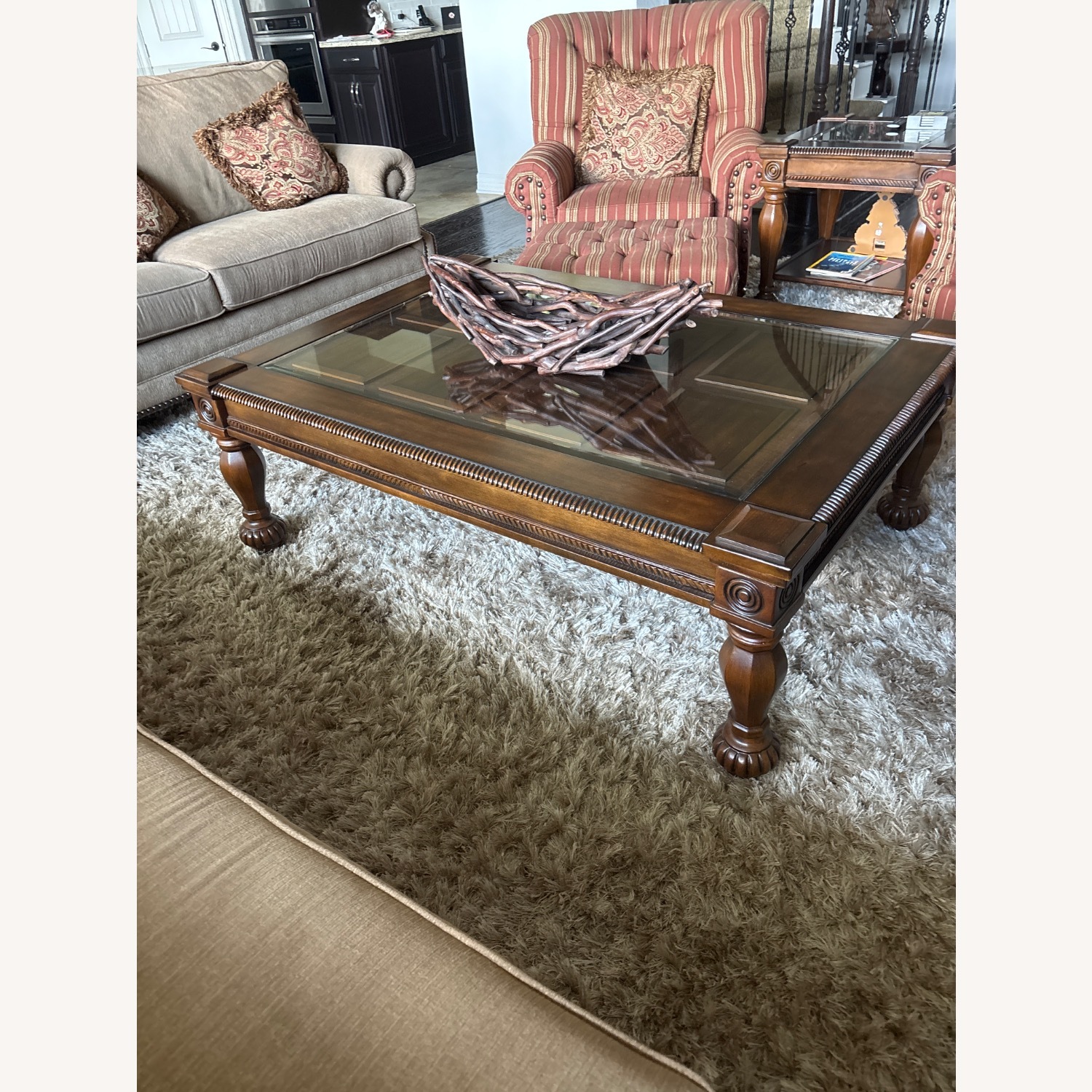 Decor-Rest Furniture Dark Brown Coffee Table - image-2