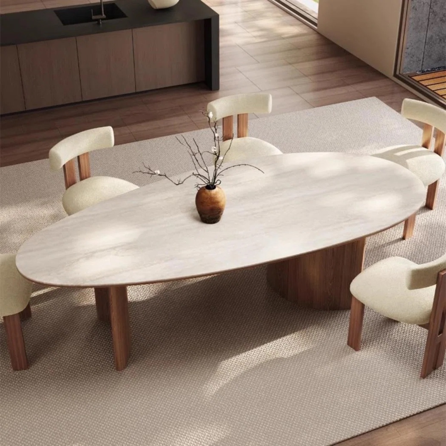 Wayfair Greyleigh 6 Person Dining Set + 6 Chairs - image-5