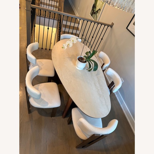 Used Wayfair Greyleigh 6 Person Dining Set + 6 Chairs for sale on AptDeco